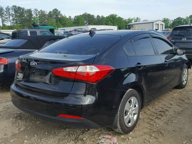 KNAFX4A69F5287198 - 2015 KIA FORTE BLACK photo 4