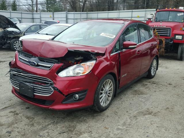 1FADP5BU8EL512577 - 2014 FORD C-MAX SEL RED photo 2