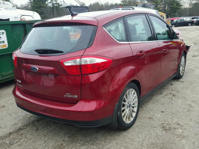 1FADP5BU8EL512577 - 2014 FORD C-MAX SEL RED photo 4