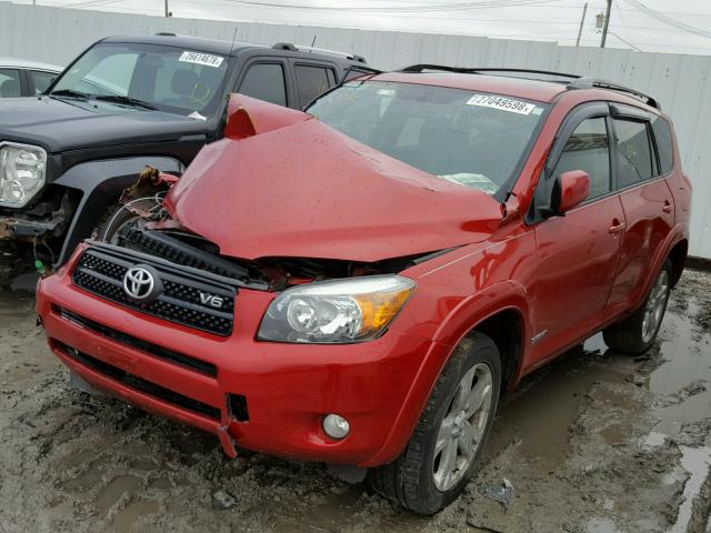 JTMBK32V375036694 - 2007 TOYOTA RAV4 SPORT RED photo 2