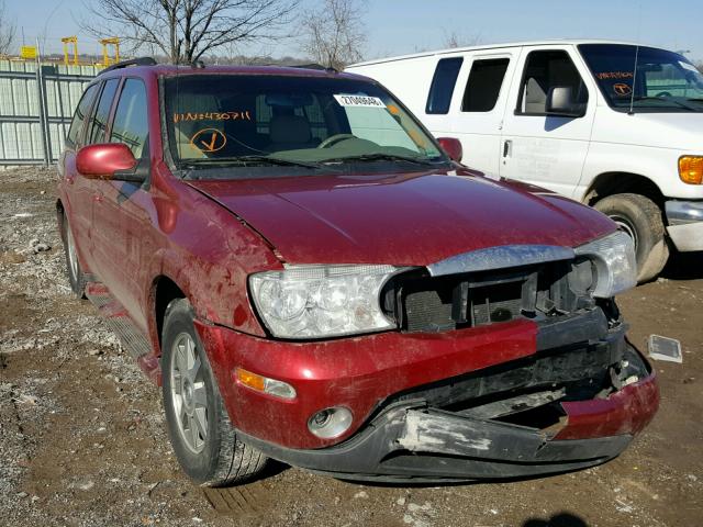 5GAES13P842430711 - 2004 BUICK RAINIER CX RED photo 1