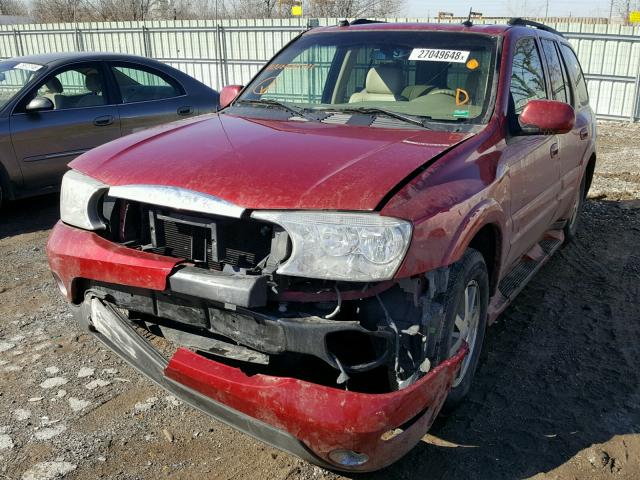 5GAES13P842430711 - 2004 BUICK RAINIER CX RED photo 2