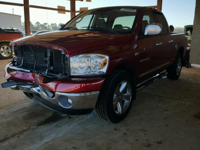 1D7HA18267J541494 - 2007 DODGE RAM 1500 S RED photo 2