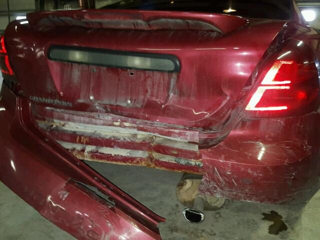 2G2WP542451322400 - 2005 PONTIAC GRAND PRIX 栗色 照片 9