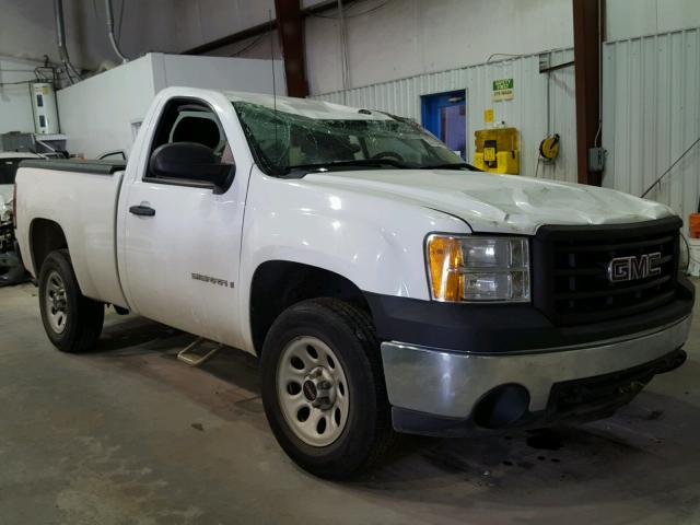 1GTEC14X08Z204296 - 2008 GMC SIERRA C15 WHITE photo 1