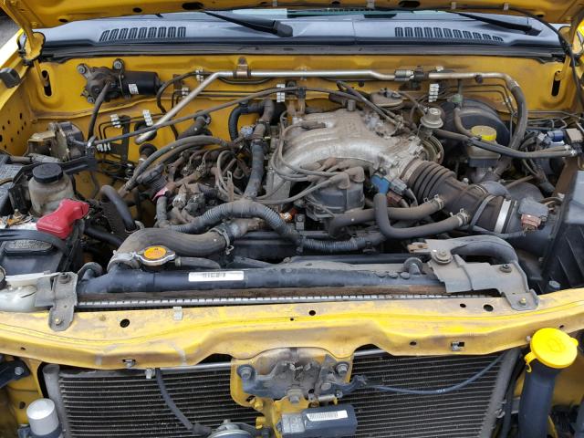 5N1ED28T94C656945 - 2004 NISSAN XTERRA XE YELLOW photo 7