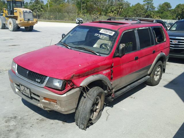 JA4LS31P7WP013035 - 1998 MITSUBISHI MONTERO SP RED photo 2