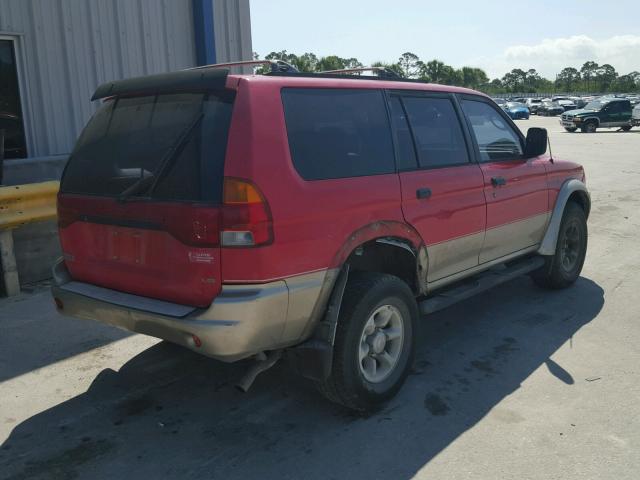 JA4LS31P7WP013035 - 1998 MITSUBISHI MONTERO SP RED photo 4