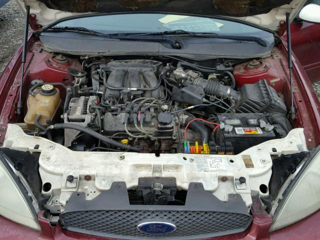 1FAFP522X4G180835 - 2004 FORD TAURUS LX MAROON photo 7