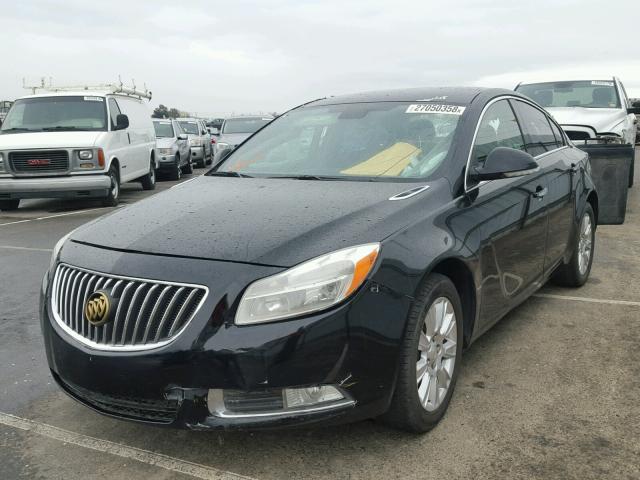 2G4GS5ER4D9141240 - 2013 BUICK REGAL PREM BLACK photo 2