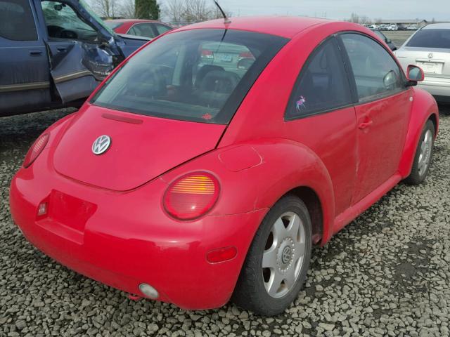 3VWCA21CXYM416903 - 2000 VOLKSWAGEN NEW BEETLE RED photo 4