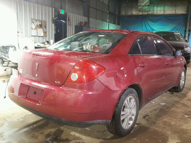 1G2ZG528954115073 - 2005 PONTIAC G6 RED photo 4