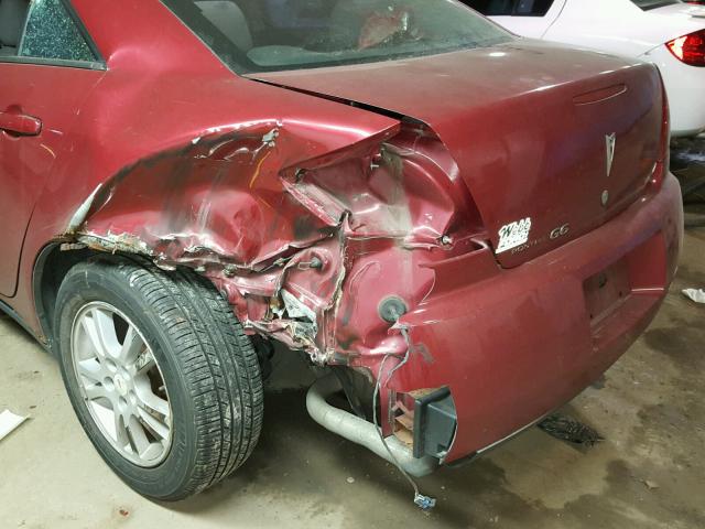 1G2ZG528954115073 - 2005 PONTIAC G6 RED photo 9