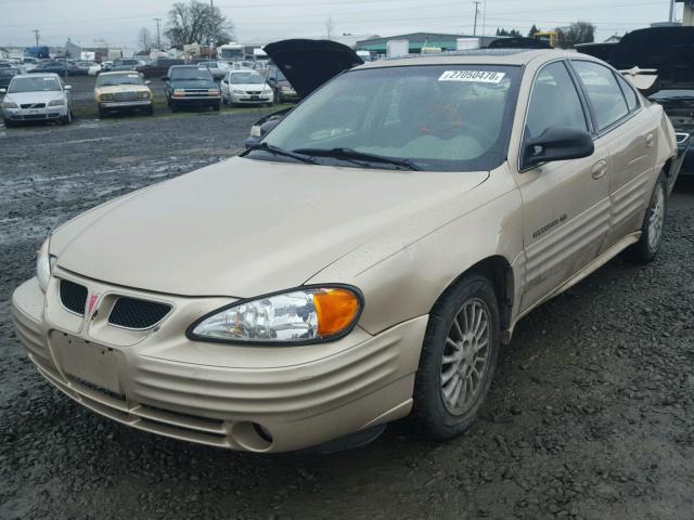 1G2NF52TX1C109983 - 2001 PONTIAC GRAND AM S TAN photo 2