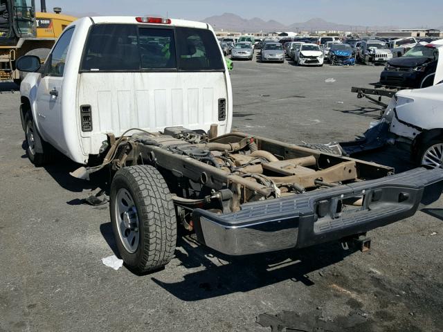 1GCEC14097E531093 - 2007 CHEVROLET SILVERADO WHITE photo 3