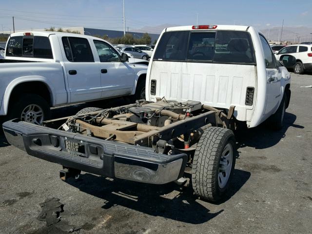 1GCEC14097E531093 - 2007 CHEVROLET SILVERADO WHITE photo 4