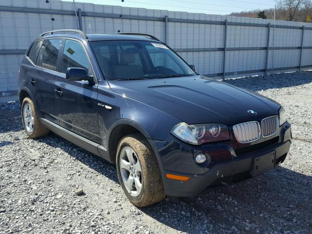 WBXPC93427WF15586 - 2007 BMW X3 3.0SI BLUE photo 1