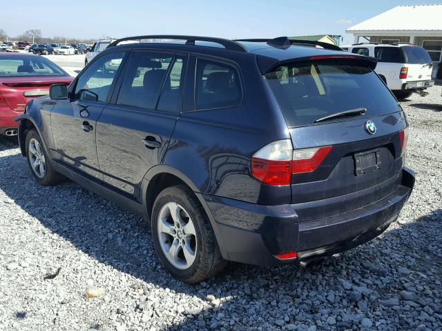 WBXPC93427WF15586 - 2007 BMW X3 3.0SI BLUE photo 4