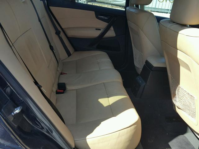 WBXPC93427WF15586 - 2007 BMW X3 3.0SI BLUE photo 6