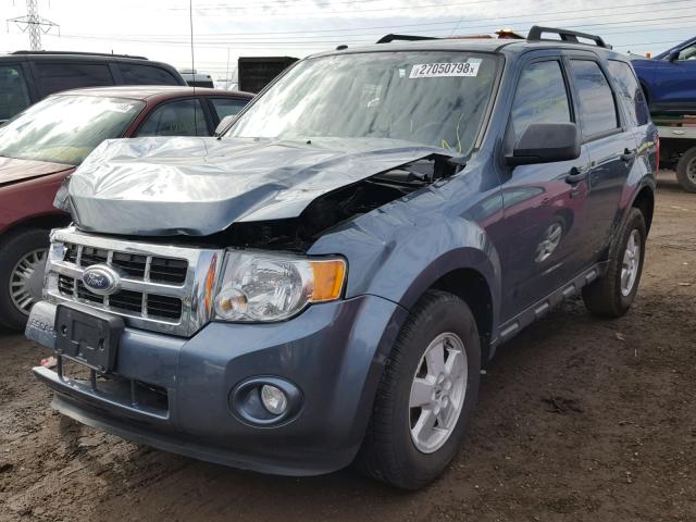 1FMCU0DG8BKB10726 - 2011 FORD ESCAPE XLT BLUE photo 2