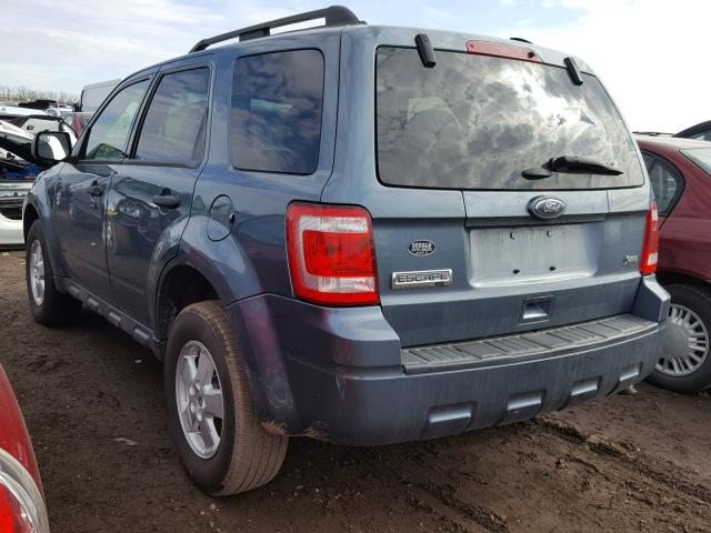 1FMCU0DG8BKB10726 - 2011 FORD ESCAPE XLT BLUE photo 3