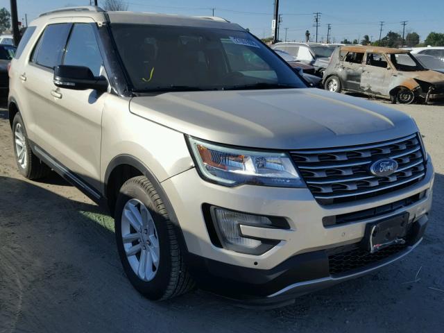 1FM5K7DH8HGC10529 - 2017 FORD EXPLORER X BEIGE photo 1