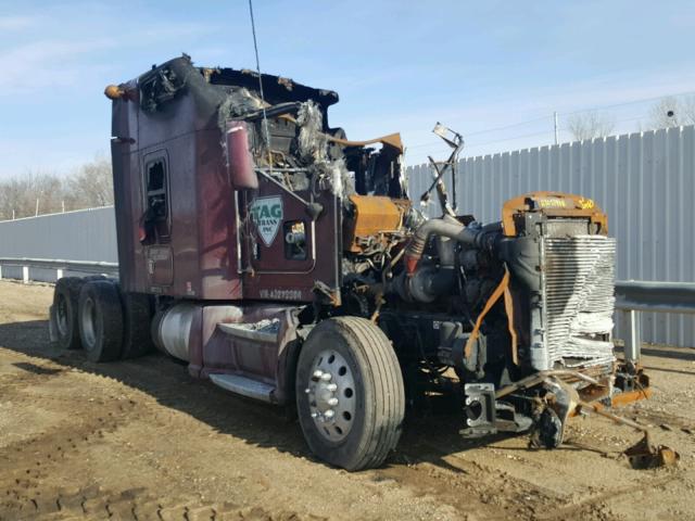 1XKAD49X2AJ273389 - 2010 KENWORTH CONSTRUCTI MAROON photo 1