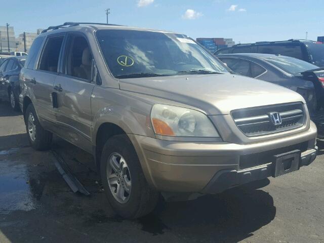 2HKYF186X5H559792 - 2005 HONDA PILOT EXL GOLD photo 1