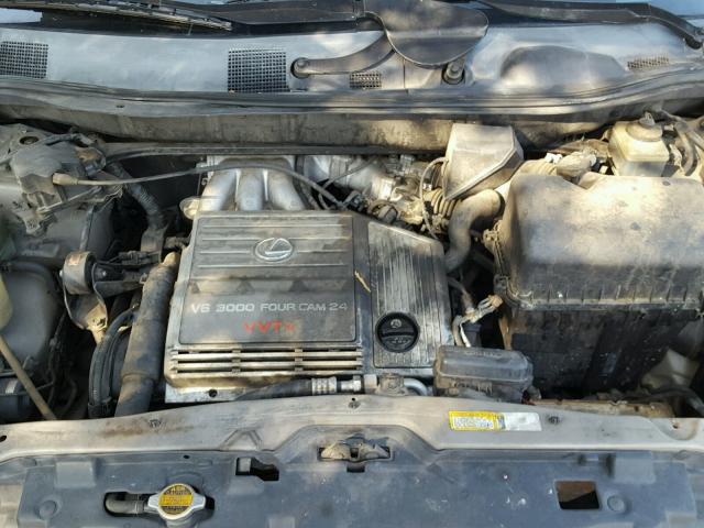 JT6HF10U2X0014672 - 1999 LEXUS RX 300 GOLD photo 7