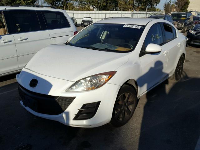 JM1BL1SG2A1223135 - 2010 MAZDA 3 I WHITE photo 2