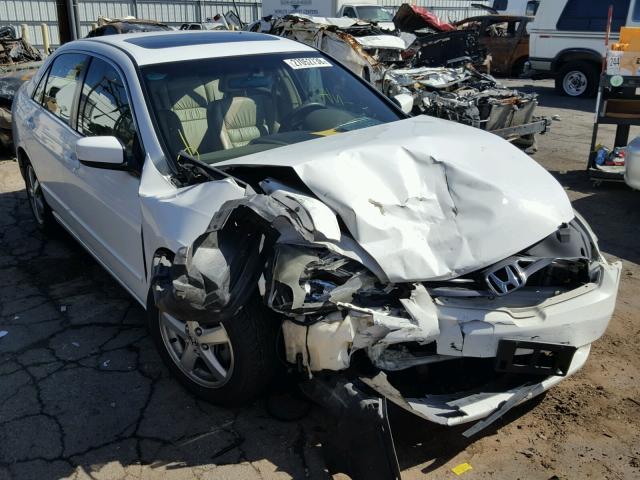 1HGCM56825A029272 - 2005 HONDA ACCORD EX WHITE photo 1