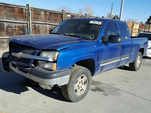 1GCEK19TX4E244735 - 2004 CHEVROLET SILVERADO BLUE photo 2