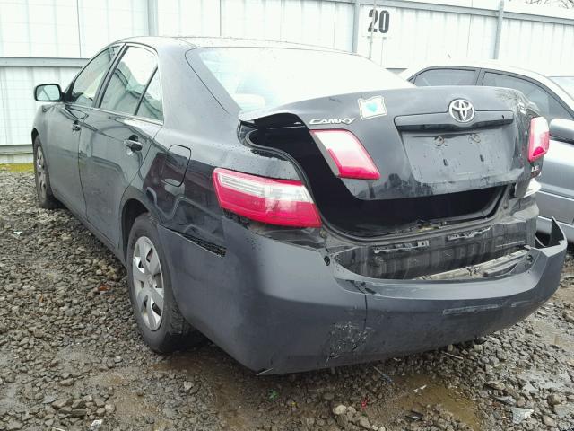 4T4BE46K68R038770 - 2008 TOYOTA CAMRY CE BLACK photo 3