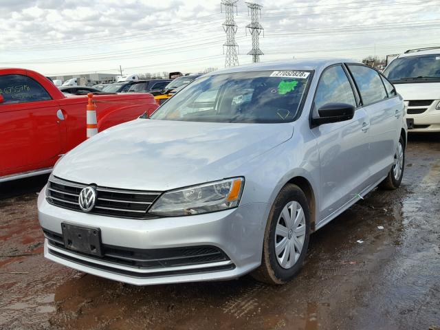 3VW267AJ7GM237824 - 2016 VOLKSWAGEN JETTA S SILVER photo 2