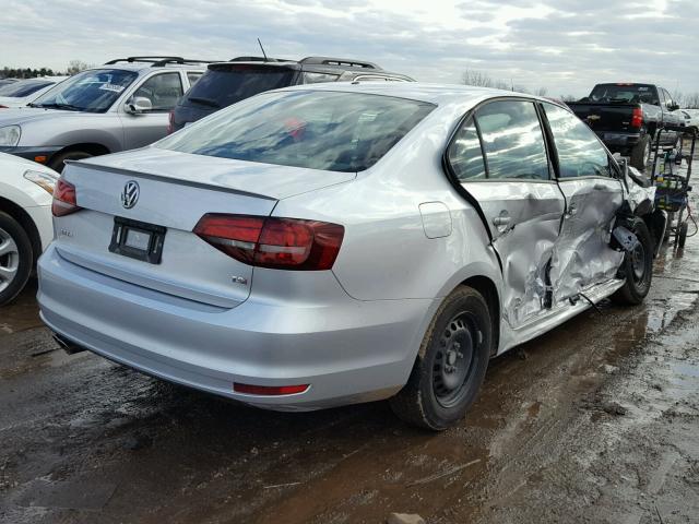 3VW267AJ7GM237824 - 2016 VOLKSWAGEN JETTA S SILVER photo 4