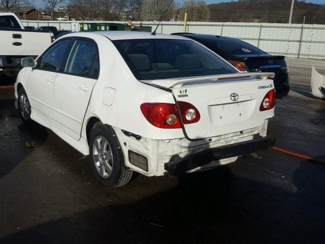 2T1BR32E77C803512 - 2007 TOYOTA COROLLA CE WHITE photo 3