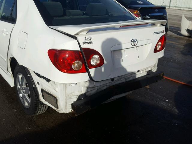 2T1BR32E77C803512 - 2007 TOYOTA COROLLA CE WHITE photo 9