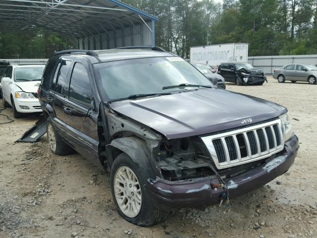 1J4GX58N14C127698 - 2004 JEEP GRAND CHER MAROON photo 1