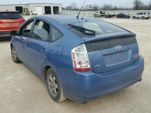 JTDKB20U967515239 - 2006 TOYOTA PRIUS BLUE photo 3