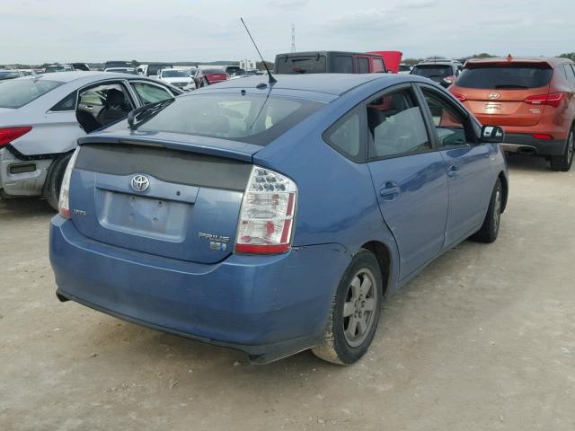 JTDKB20U967515239 - 2006 TOYOTA PRIUS BLUE photo 4