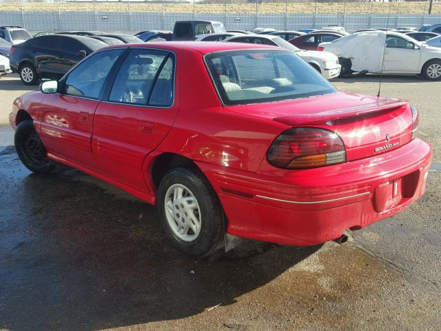 1G2NE52T7VM564907 - 1997 PONTIAC GRAND AM S RED photo 3