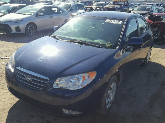 KMHDU46D38U467954 - 2008 HYUNDAI ELANTRA GL BLUE photo 2