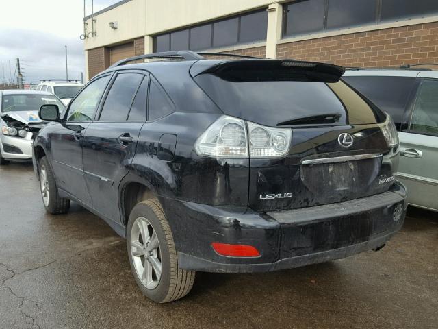 JTJHW31U772032864 - 2007 LEXUS RX 400H BLACK photo 3