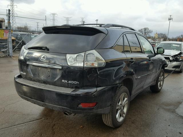 JTJHW31U772032864 - 2007 LEXUS RX 400H BLACK photo 4