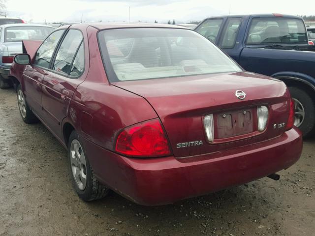 3N1CB51D05L526048 - 2005 NISSAN SENTRA 1.8 MAROON photo 3