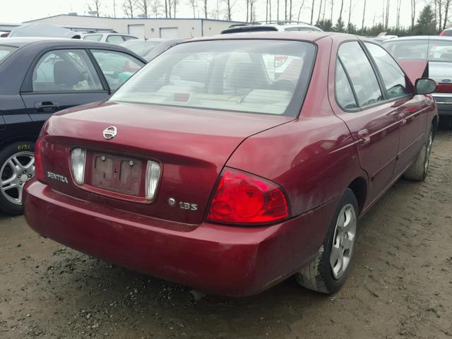 3N1CB51D05L526048 - 2005 NISSAN SENTRA 1.8 MAROON photo 4