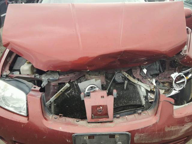 3N1CB51D05L526048 - 2005 NISSAN SENTRA 1.8 MAROON photo 7