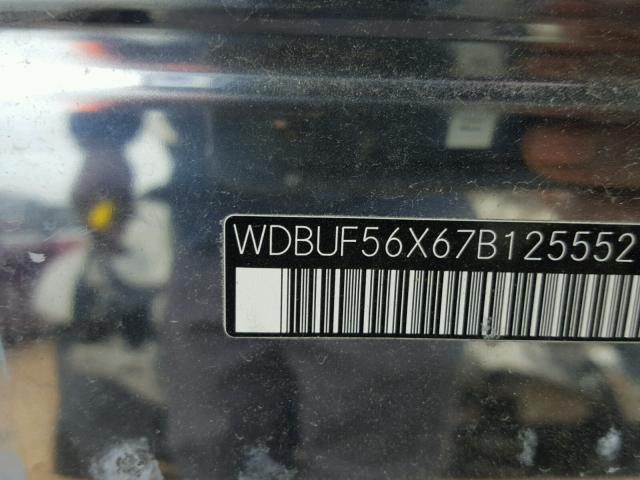 WDBUF56X67B125552 - 2007 MERCEDES-BENZ E 350 SILVER photo 10