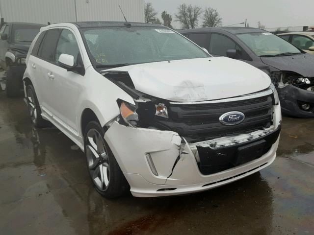 2FMDK4AKXDBC62241 - 2013 FORD EDGE SPORT WHITE photo 1