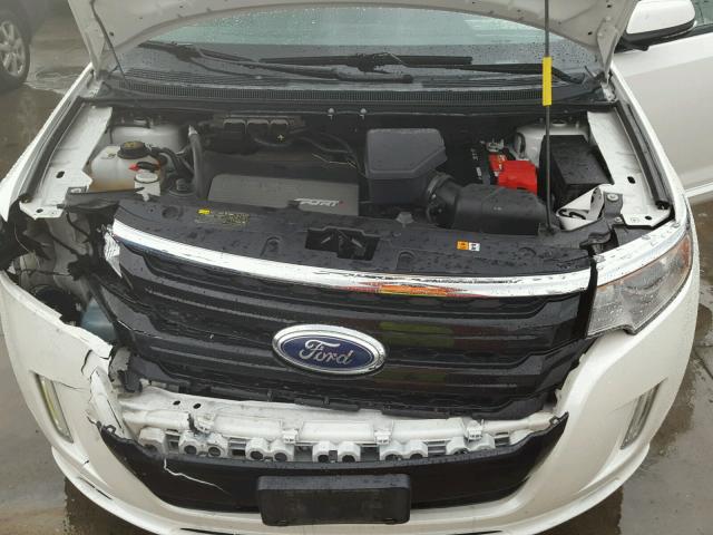 2FMDK4AKXDBC62241 - 2013 FORD EDGE SPORT WHITE photo 7